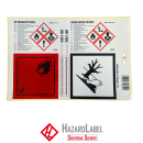 Hazard labels for fuel canisters